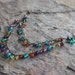 Multi gemstone necklace, fringe necklace, statement necklace sterling silver, Tourmaline, Citrine, Garnet, Kyanite Apatite Peridot Amethyst