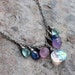 Multi GEMSTONE necklace, multi gemstone necklace, mystic Quartz, Kyanite, Apatite, Chalcedony sterling silver