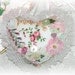 RESERVED ITEM for MAEANN Wall Hanging Heart Pillow with Wall Plaque, Crazy Quilt