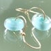 earrings- lampwork glass boro borosilicate beads - gold filled