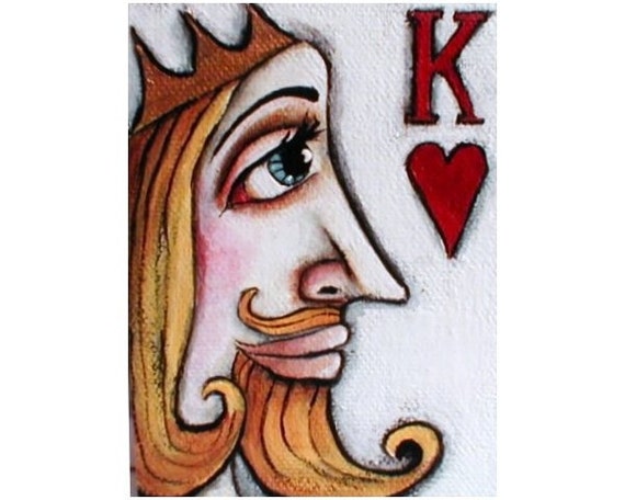 king of hearts drawing