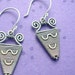 Small Amphora-Shaped Wrapped Earrings
