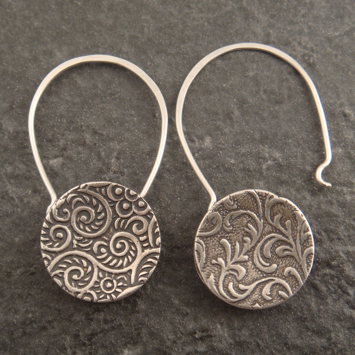 Padlock earrings silver Clearance