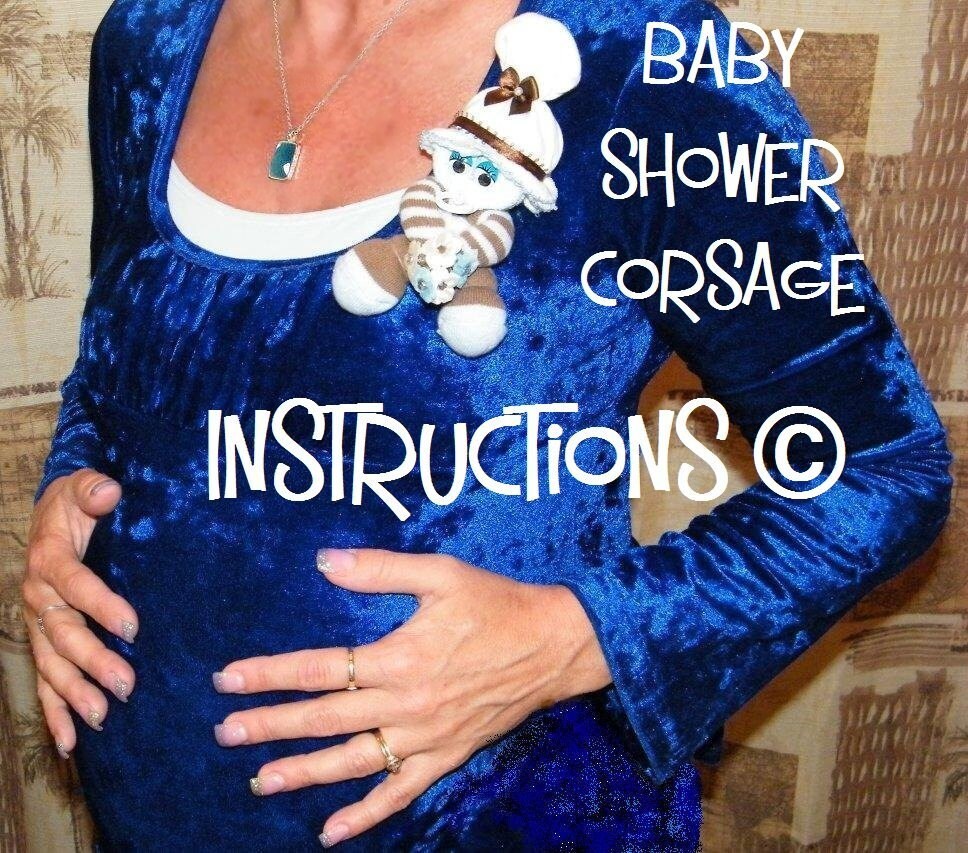 Baby Shower Corsage 4 New Mom...Instructions on how to make