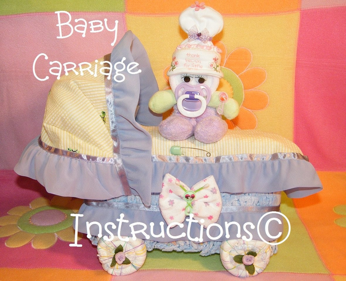 keepsake baby shower book this Learn make CARRIAGE INSTRUCTIONS. from to BABY diapers.