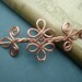 Celtic Knot Double Swirls and Curls Copper Shawl Pin, Hair Pin, Scarf Pin, Sweater Brooch, Barrette, Hair Clip - Hair Accessory, Accessories