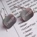 Html head Super Geeky and Nerdy Sterling Silver Earrings