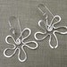 Groovy Flower Power Sterling Silver Earrings