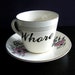 MATURE Wh re cup and saucer