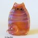 Cat Bead Handmade Lampwork Focal - Brooks FatCat