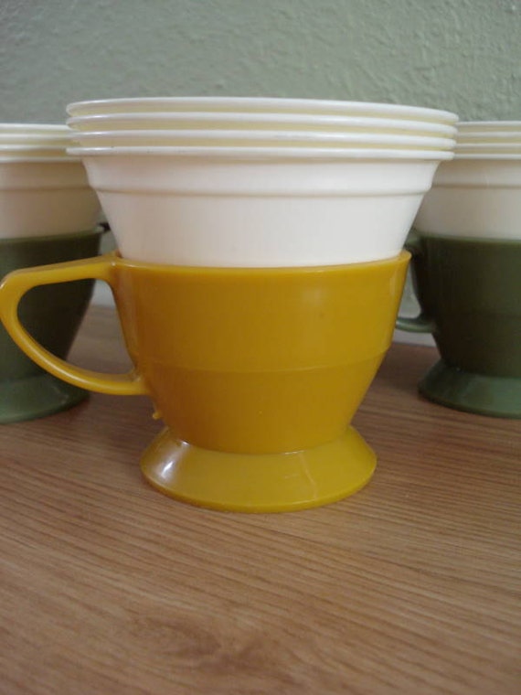 Vintage 1970s Coffee Cups Solo Cozy Holders 2012146