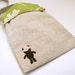 Floral and Beige Teddy Bear Sling Bag