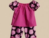 Pigs in Pink, 2 pc pants outfit, infant size 12 months