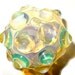 Color Changing Knobby glass stash jar by Infinite Cosmos Made to Order