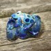 Glass dreadlock bead - Stacy the Frog Squiggle