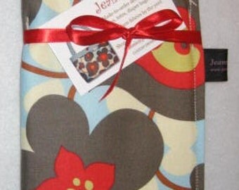 Hot Flat Curling Iron Case | On the Go Travel Case | Amy Butler Lotus Morning Glory fabric