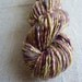 Handspun yarn, 'purple sprouting broccoli'