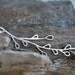 FREE SHIPPING Sterling Silver Willow Branch Necklace . Nature Simple Pretty Modern Unique Jewelry Gift