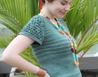 New Girl Skirt Knitting Pattern by thesweatshopoflove on Etsy