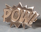 Sterling silver POW Cufflinks