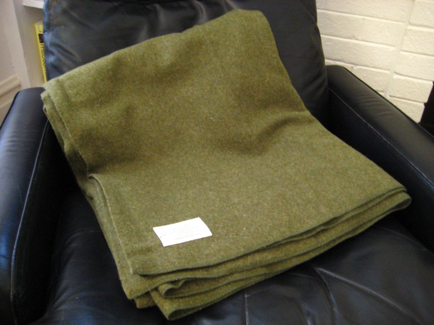 Vintage Queen Size Wool Army Blanket