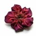 RESERVED FOR Kelsah11 flower brooch in fuchsia plum