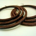Large Walnut Hoop Earrings