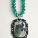 Prancing Peacock - pendant necklace