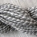 Grey White Handspun Alpaca Yarn Tweed