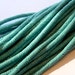 OLD Teal African Trade SNAKE Beads 6mm (STRAND)