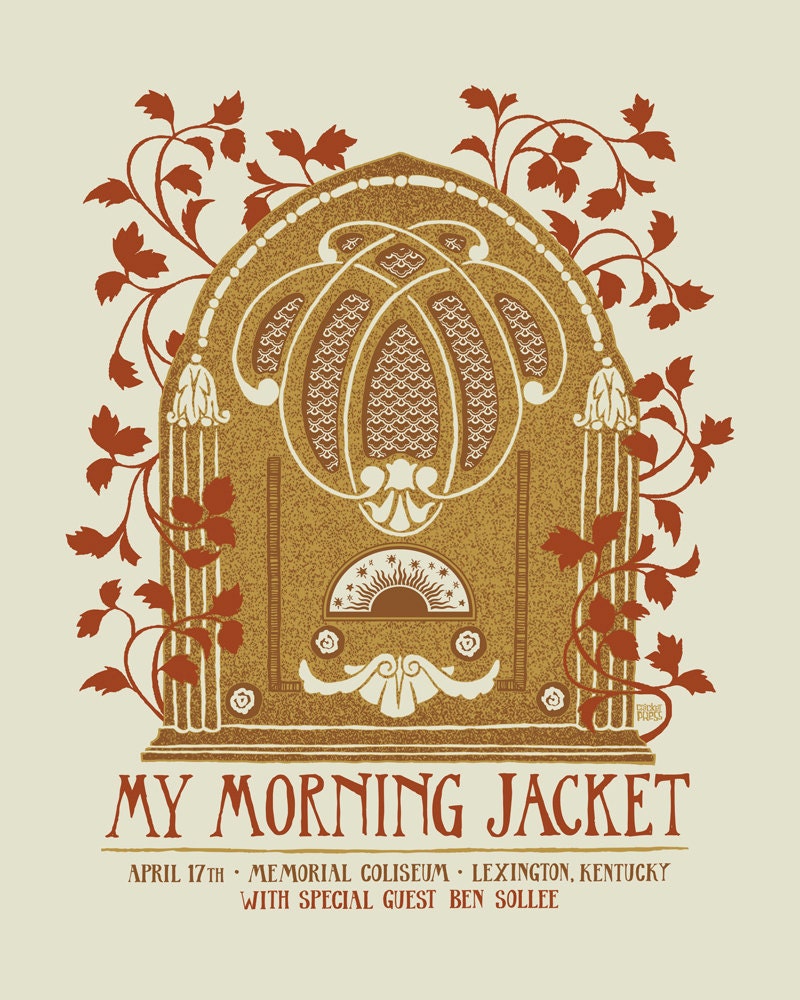 My Morning Jacket Original Screenprinted by cricketpress on Etsy