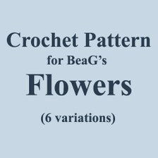 Crochet Pattern for Flowers, PDF (W-TUT-004), flower crochet pattern ...