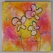 PRICE SLASH Whimsey Garden - Mixed-Media Painting