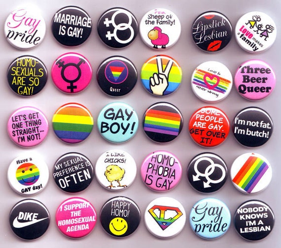 Items Similar To Queer Pride One Inch Buttons Badges Lot X 30 Gay