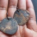 Pantina on Copper (Tagua Slice Shaped) Earrings