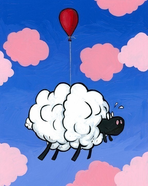 Cloud Sheep Giclee Print Set