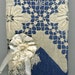 Journal notebook denim and antique lace shabby and chic