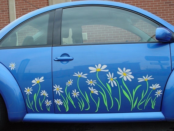 Daisy Decal vinyl sticker graphicsBeetle side panel