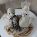 Love birds Wedding cake topper Autumn/ Winter Made to order