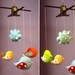 BIRD PARADE Deco Mobile (custom colors available) - Modern Decorative Mobile Hand-Crafted for Creative Home, Playroom or Nursery