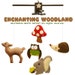 ENCHANTING WOODLAND Musical Baby Mobile - Woodland Forest Felt Hanging Mobile with music for Modern Nursery decor, Baby Crib, Kids Playroom