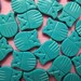 24 Vintage TURQUOISE AQUA Lucite Plastic Owl Beads