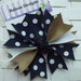 Boutique Back to School Uniform Colors Spike Hair Bow