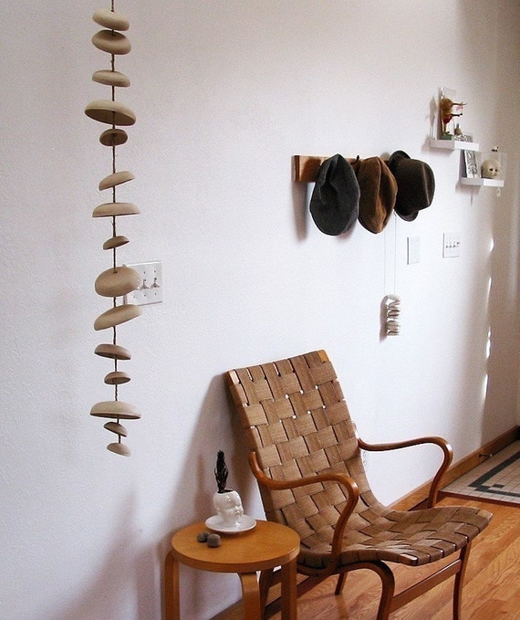 Mudpuppy Moon Wind Chimes Anic Hanging Disc Bells Sculpture Mudpuppy Moon Wind Chimes Anic Hanging Disc Bells Sculpture Natural Buff Stoneware
