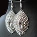 Rhinestone Bridal Earrings, Aurora Borealis Crystal Drops, Vintage Style Statement Wedding Earrings, Old Hollywood Jewelry, GILLIAN