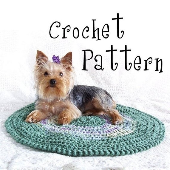 PATTERN Crochet Round PET BLANKET Make a Snuggly Blanket for