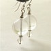 Rock crystal earrings. Pools of Light inspired. Art Deco, Silver.