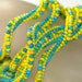 Turquoise, Lemon, and Lime Twist ... Necklace . Bracelet . Summery . Ndebele Rope . Tubular Herringbone . Bright . Sunny . Beadwoven