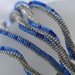 Amphitrite's Tears ... Necklace or Bracelet . Twisted . Ndebele Rope . Beadwoven . Blue . Silver . Versatile . Stylish . Seed Beads