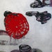 Original Painting Large Abstract Mixed Media Acrylic Art by Aisyah Ang Size 30x40 with Cert-Reserved for Tania